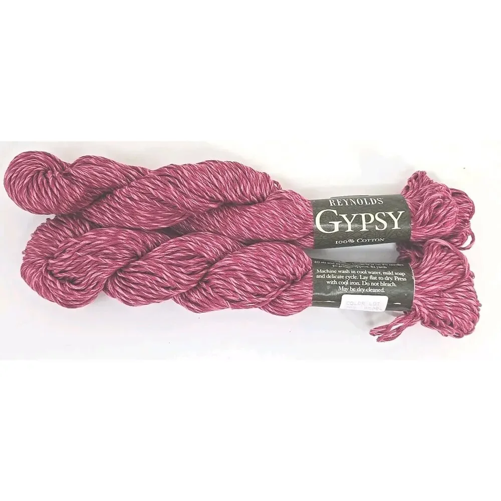 Reynolds Gypsy 100% Cotton Knitting Yarn Thread Color #703 85094‎ Lot of 2 U326